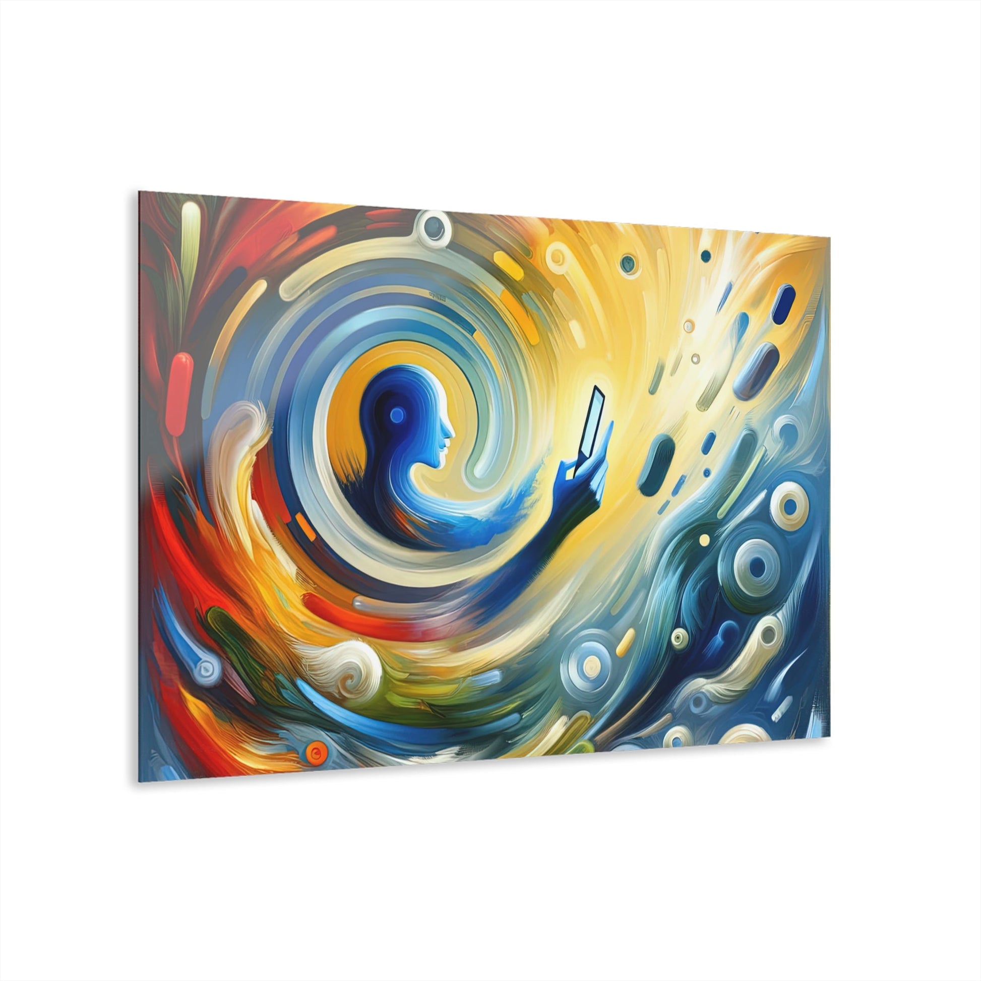 Swipe Connection Tachism Acrylic Prints (French Cleat Hanging) - ATUH.ART
