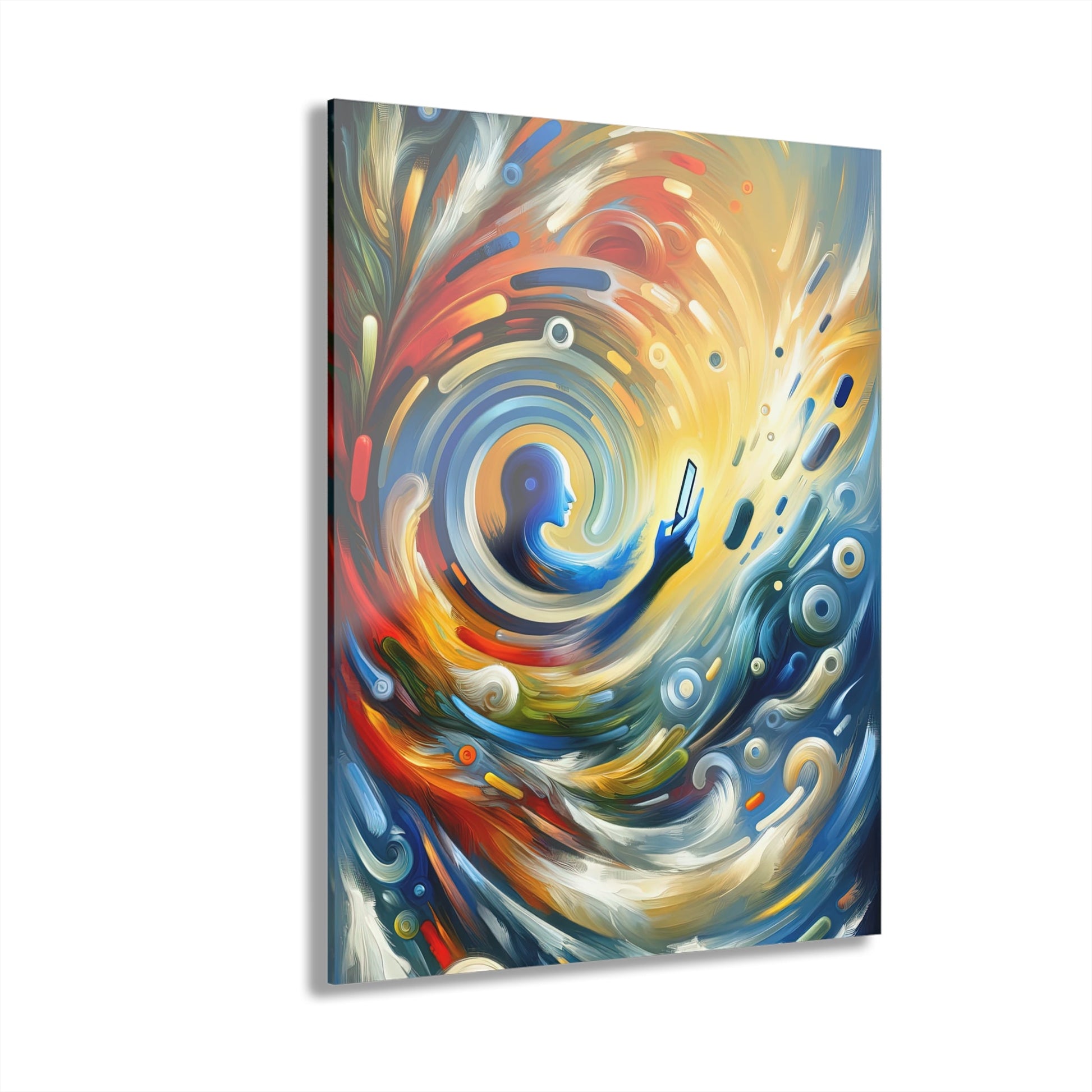 Swipe Connection Tachism Acrylic Prints (French Cleat Hanging) - ATUH.ART