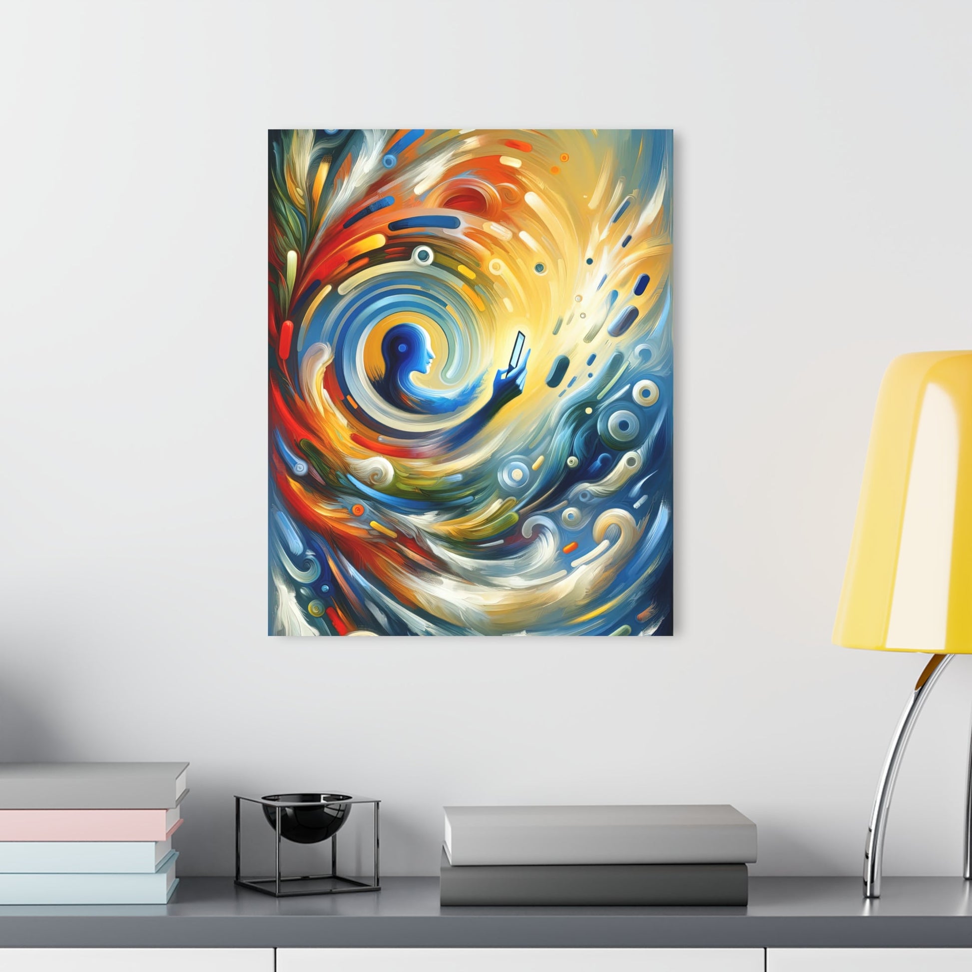 Swipe Connection Tachism Acrylic Prints (French Cleat Hanging) - ATUH.ART