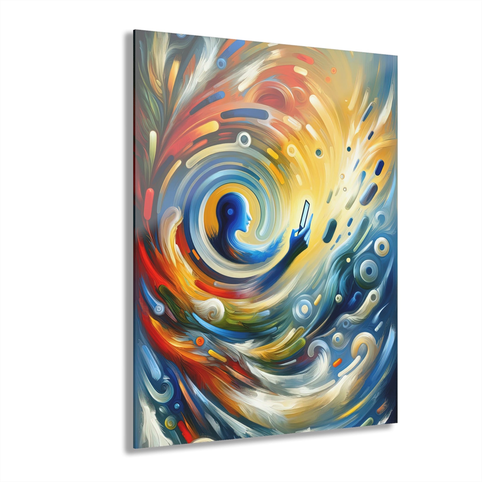 Swipe Connection Tachism Acrylic Prints (French Cleat Hanging) - ATUH.ART