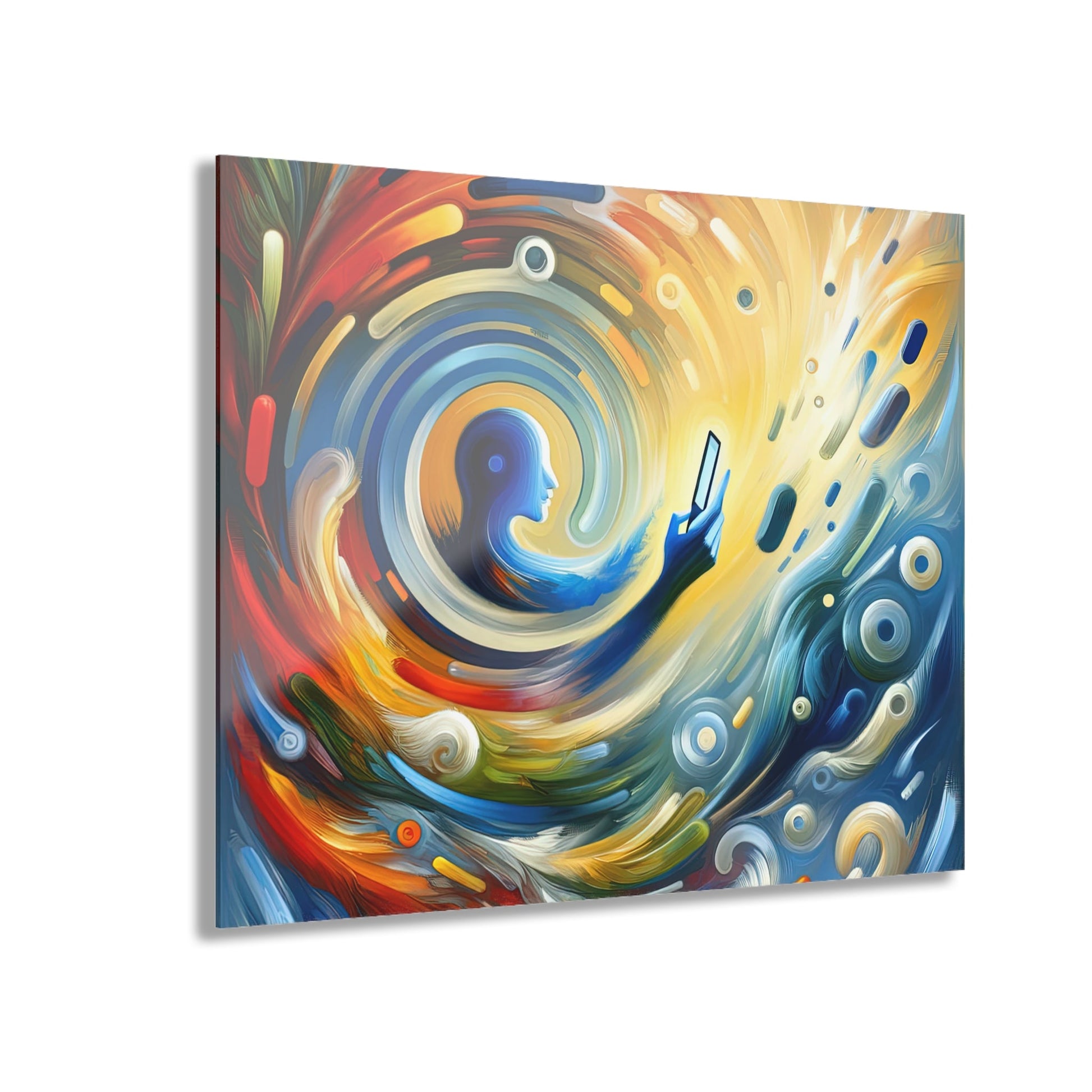 Swipe Connection Tachism Acrylic Prints (French Cleat Hanging) - ATUH.ART