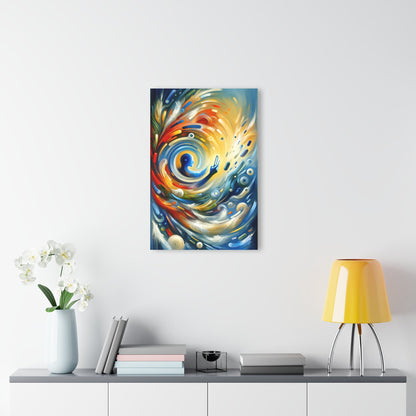 Swipe Connection Tachism Acrylic Prints (French Cleat Hanging) - ATUH.ART