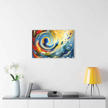 Swipe Connection Tachism Acrylic Prints (French Cleat Hanging) - ATUH.ART
