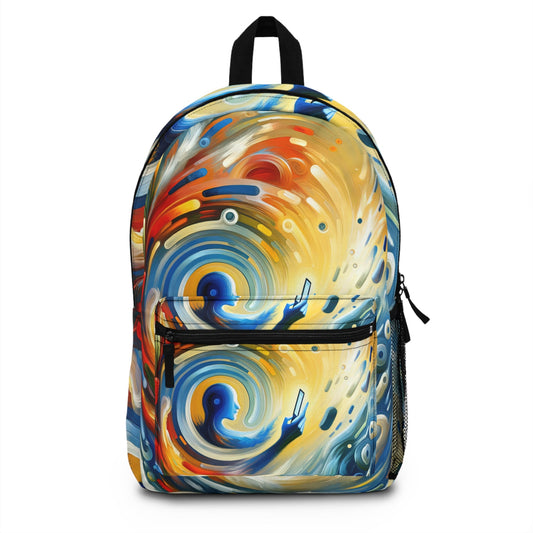 Swipe Connection Tachism Backpack - ATUH.ART