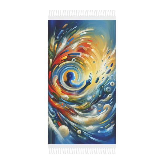 Swipe Connection Tachism Boho Beach Cloth - ATUH.ART