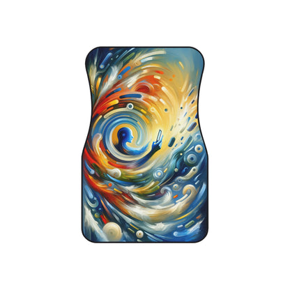 Swipe Connection Tachism Car Mats (Set of 4) - ATUH.ART
