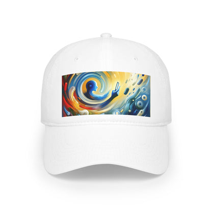 Swipe Connection Tachism Low Profile Baseball Cap - ATUH.ART