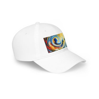 Swipe Connection Tachism Low Profile Baseball Cap - ATUH.ART