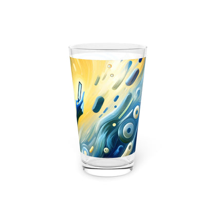 Swipe Connection Tachism Pint Glass, 16oz - ATUH.ART