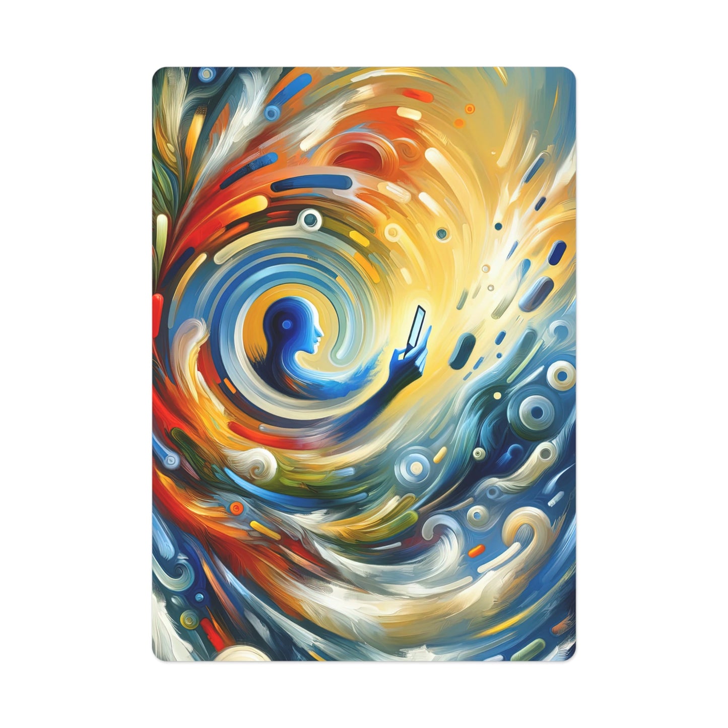 Swipe Connection Tachism Poker Cards - ATUH.ART