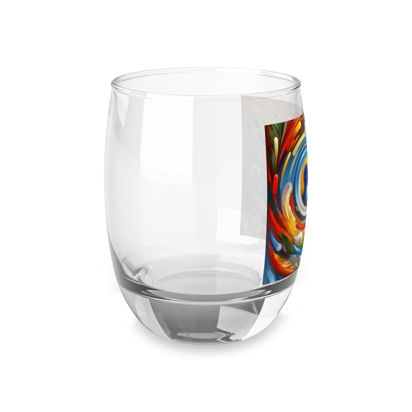 Swipe Connection Tachism Whiskey Glass - ATUH.ART