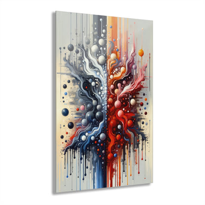 Symbiotic Exchange Abstract Acrylic Prints (French Cleat Hanging) - ATUH.ART