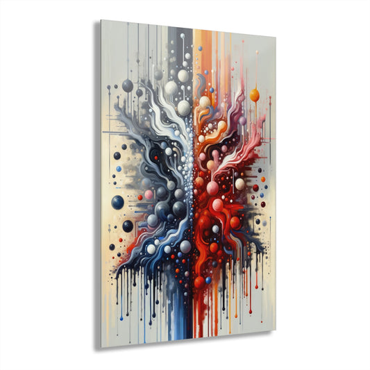 Symbiotic Exchange Abstract Acrylic Prints (French Cleat Hanging) - ATUH.ART