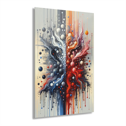 Symbiotic Exchange Abstract Acrylic Prints (French Cleat Hanging) - ATUH.ART