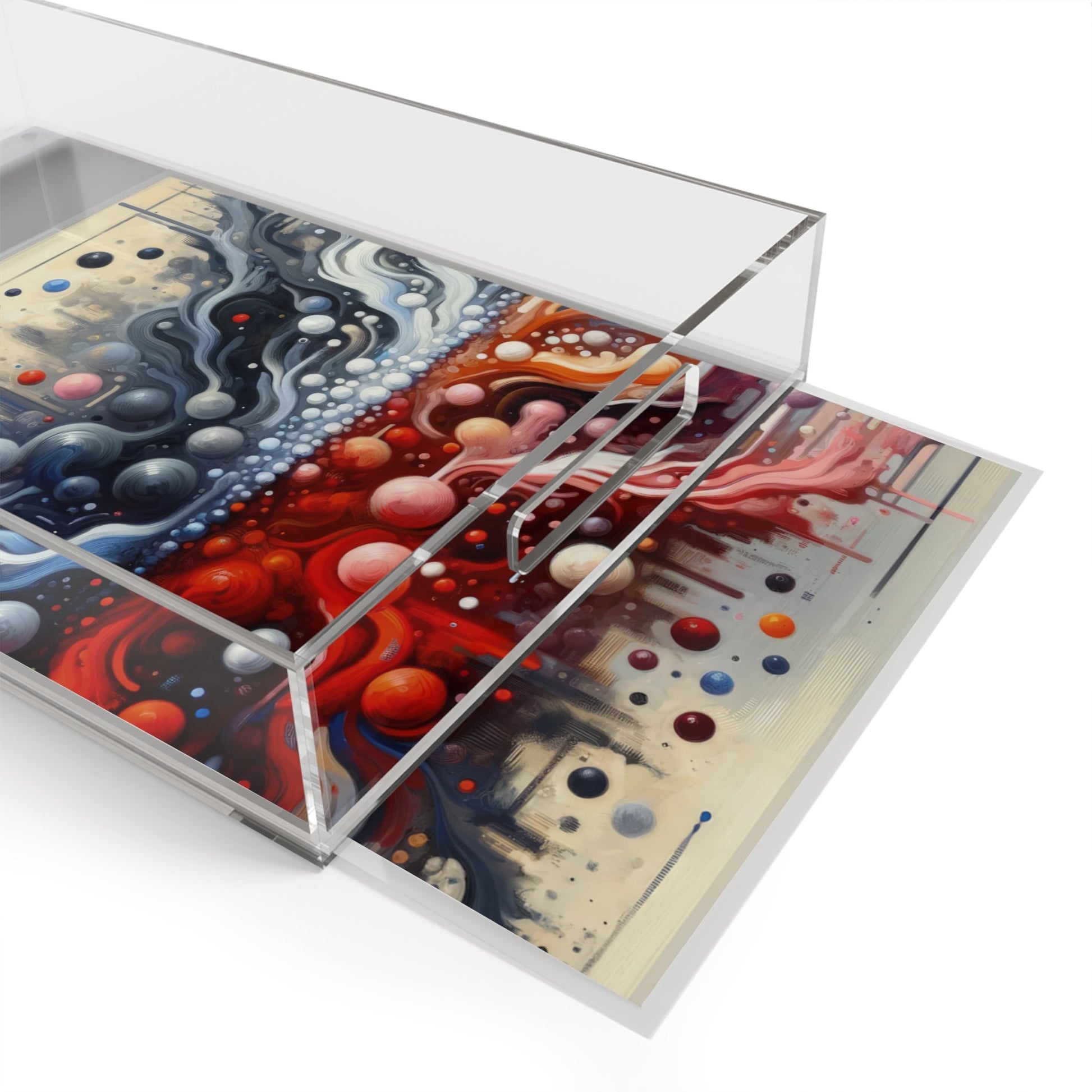 Symbiotic Exchange Abstract Acrylic Serving Tray - ATUH.ART