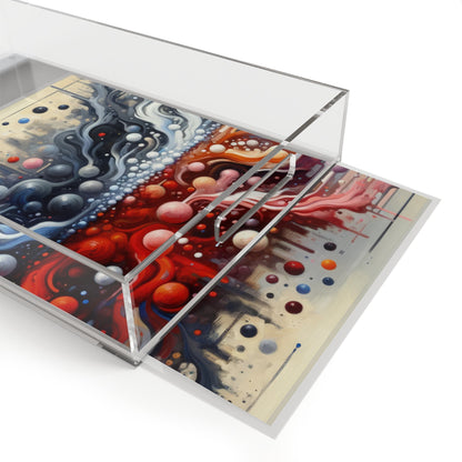 Symbiotic Exchange Abstract Acrylic Serving Tray - ATUH.ART