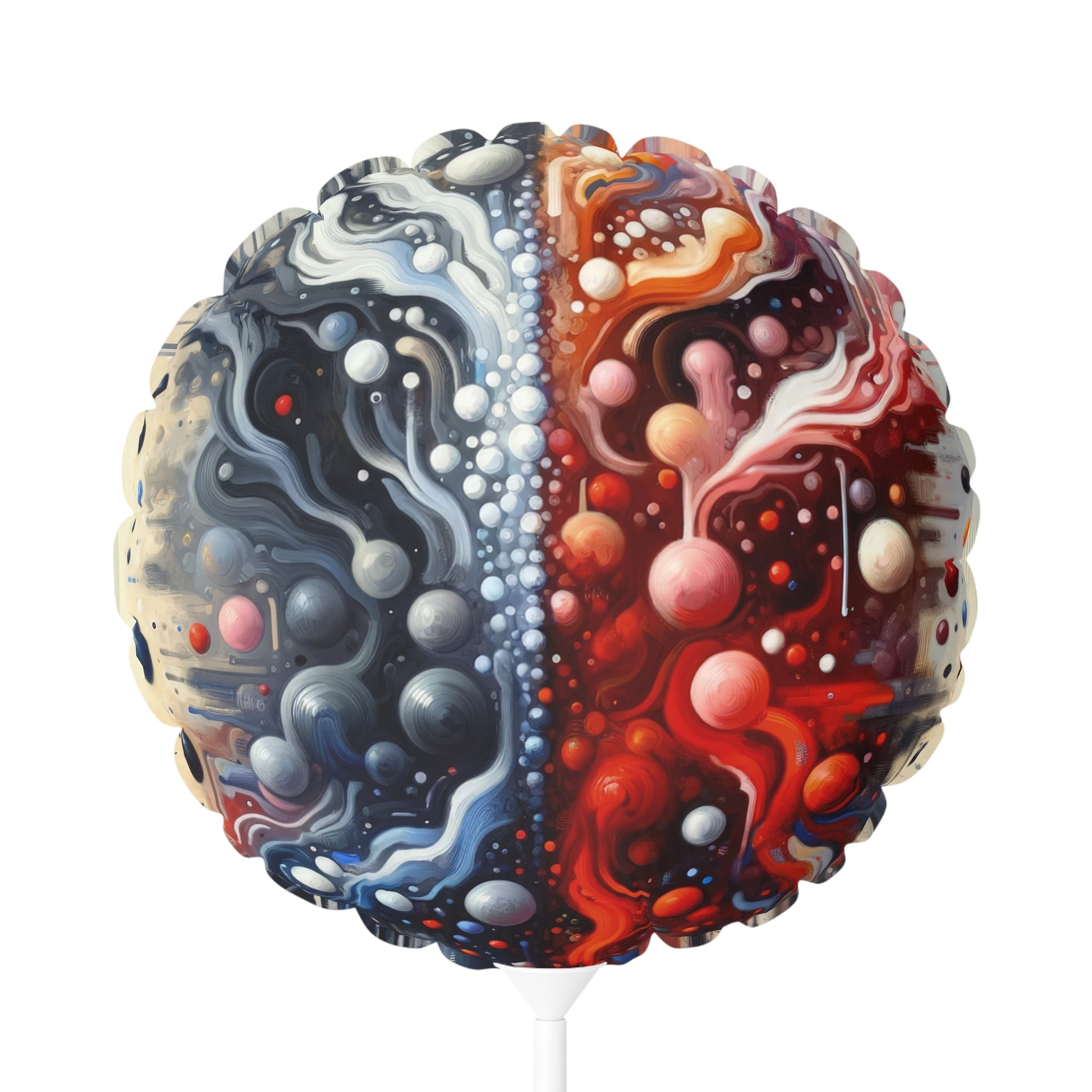 Symbiotic Exchange Abstract Balloon (Round and Heart-shaped), 11" - ATUH.ART