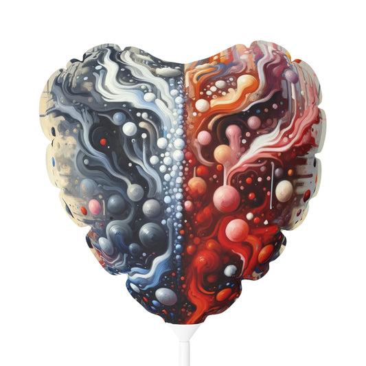 Symbiotic Exchange Abstract Balloon (Round and Heart-shaped), 11" - ATUH.ART