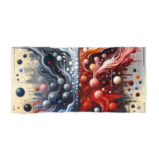 Symbiotic Exchange Abstract Beach Towel - ATUH.ART