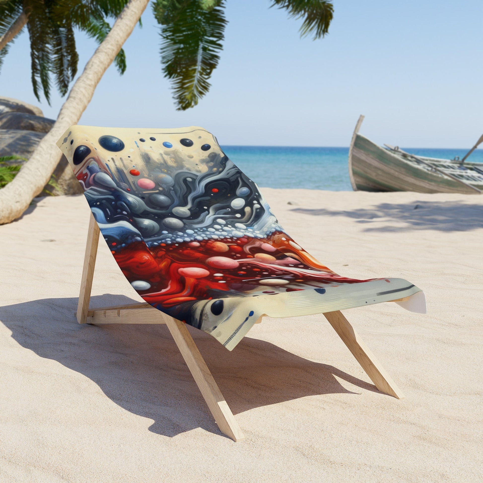 Symbiotic Exchange Abstract Beach Towel - ATUH.ART