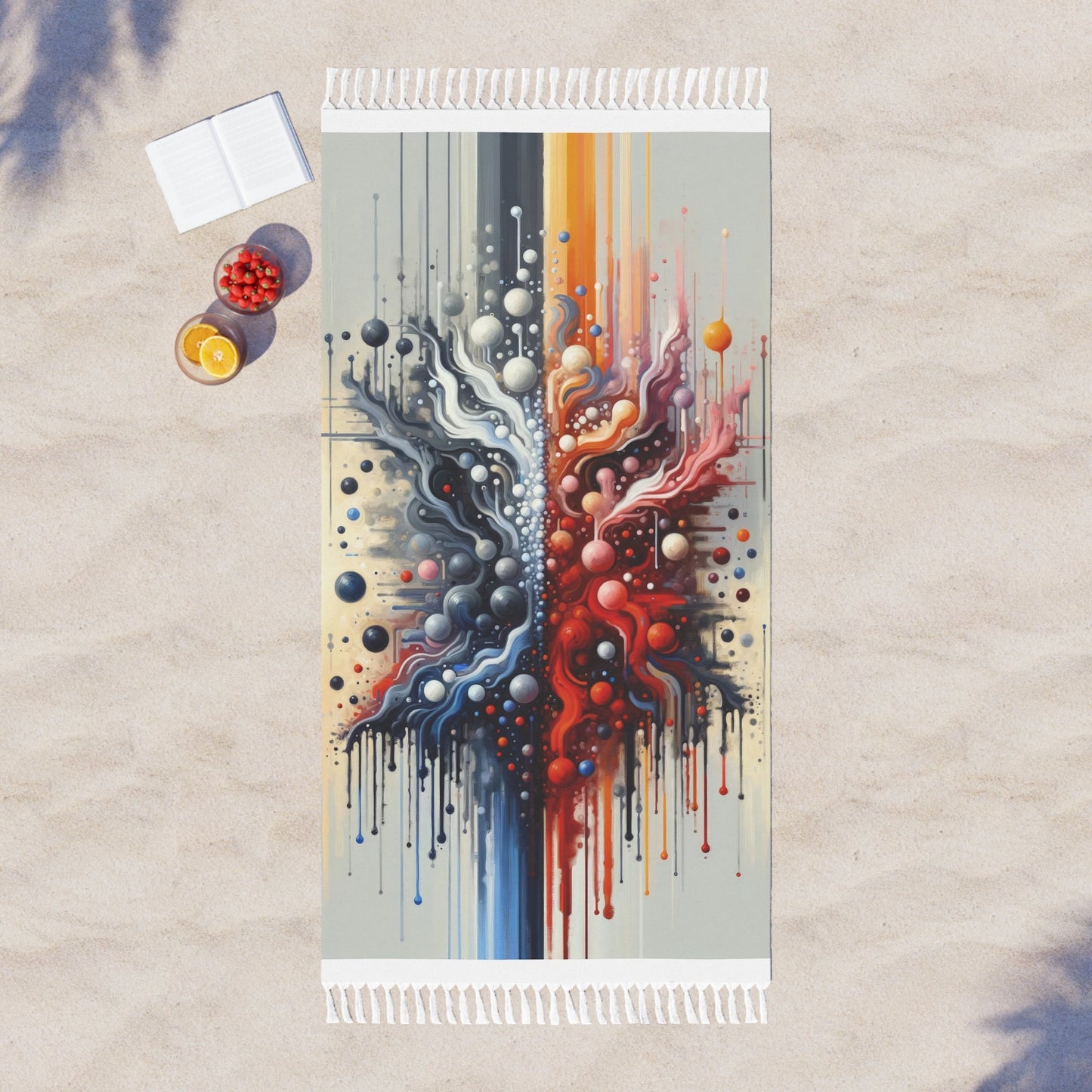 Symbiotic Exchange Abstract Boho Beach Cloth - ATUH.ART