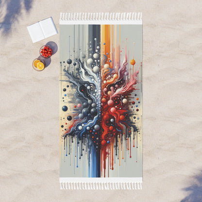Symbiotic Exchange Abstract Boho Beach Cloth - ATUH.ART