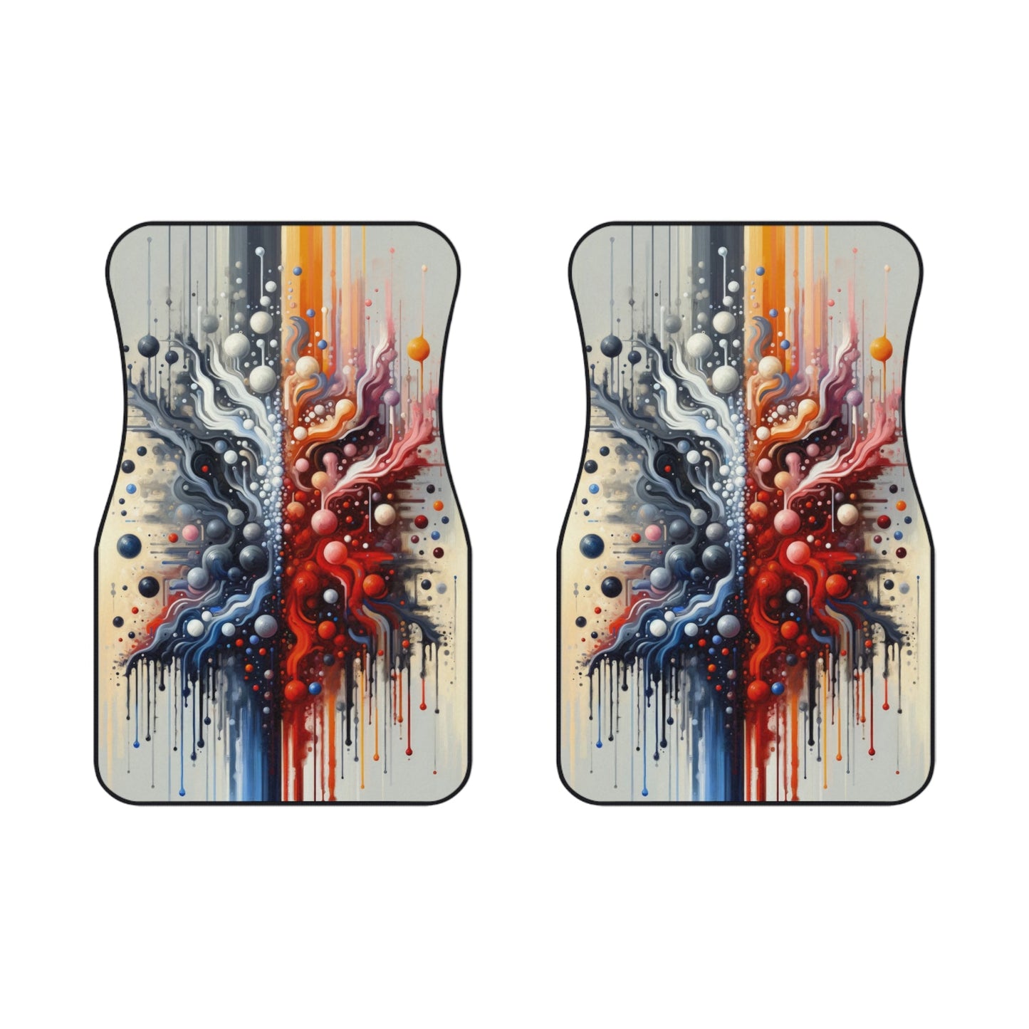 Symbiotic Exchange Abstract Car Mats (2x Front) - ATUH.ART