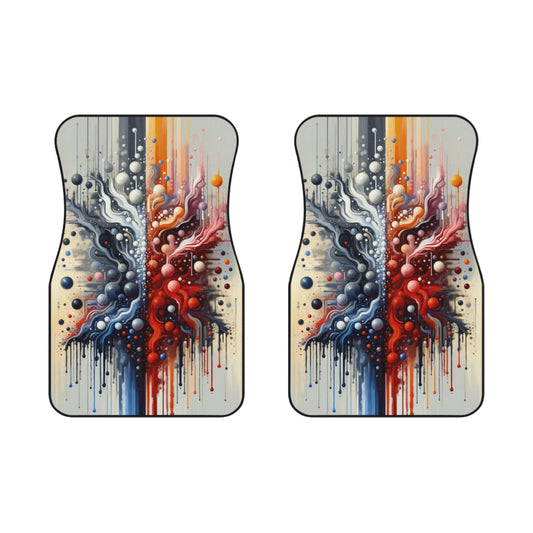 Symbiotic Exchange Abstract Car Mats (2x Front) - ATUH.ART