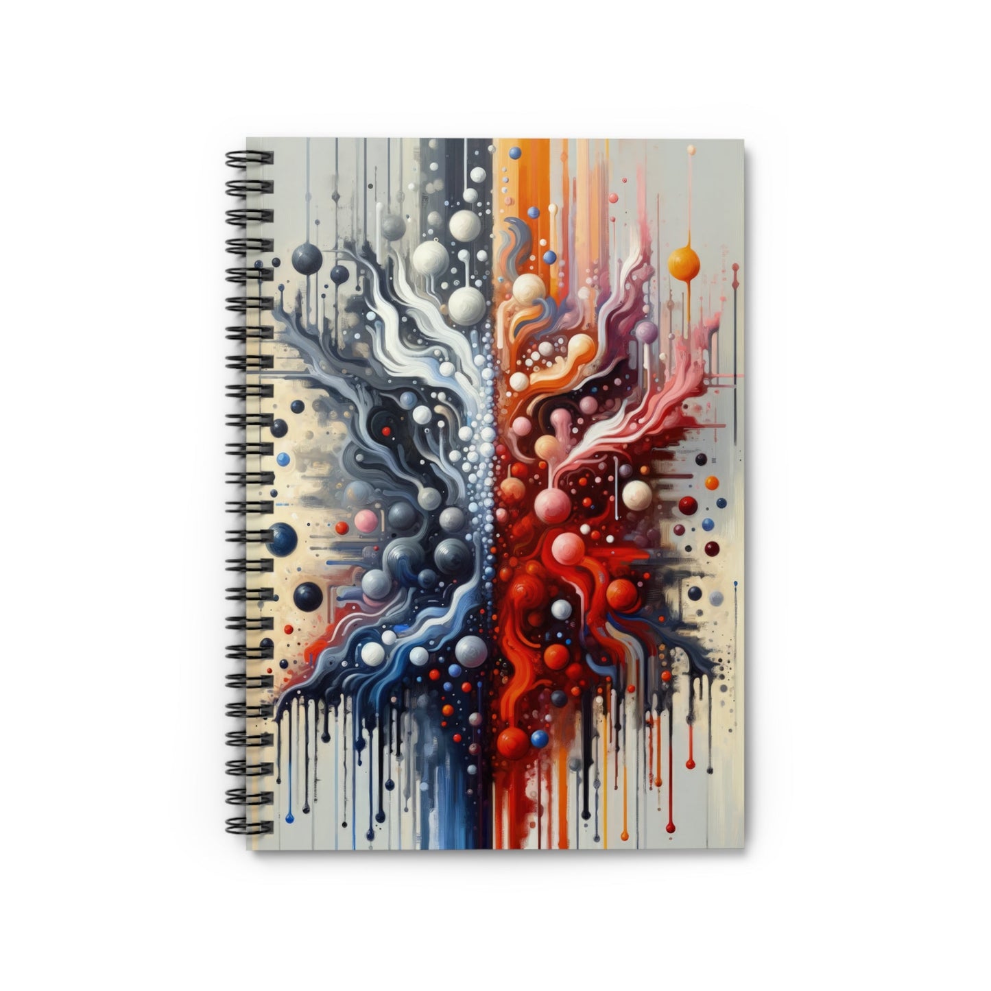 Symbiotic Exchange Abstract Spiral Notebook - Ruled Line - ATUH.ART