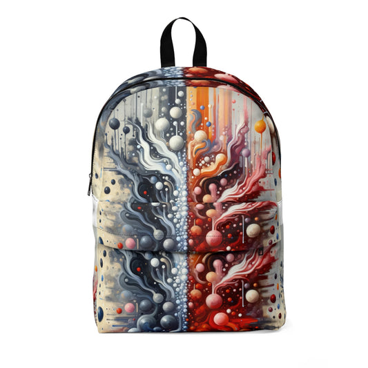 Symbiotic Exchange Abstract Unisex Classic Backpack - ATUH.ART