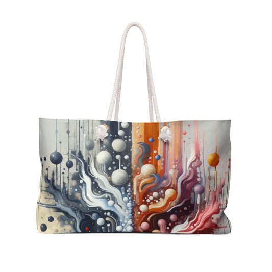 Symbiotic Exchange Abstract Weekender Bag - ATUH.ART