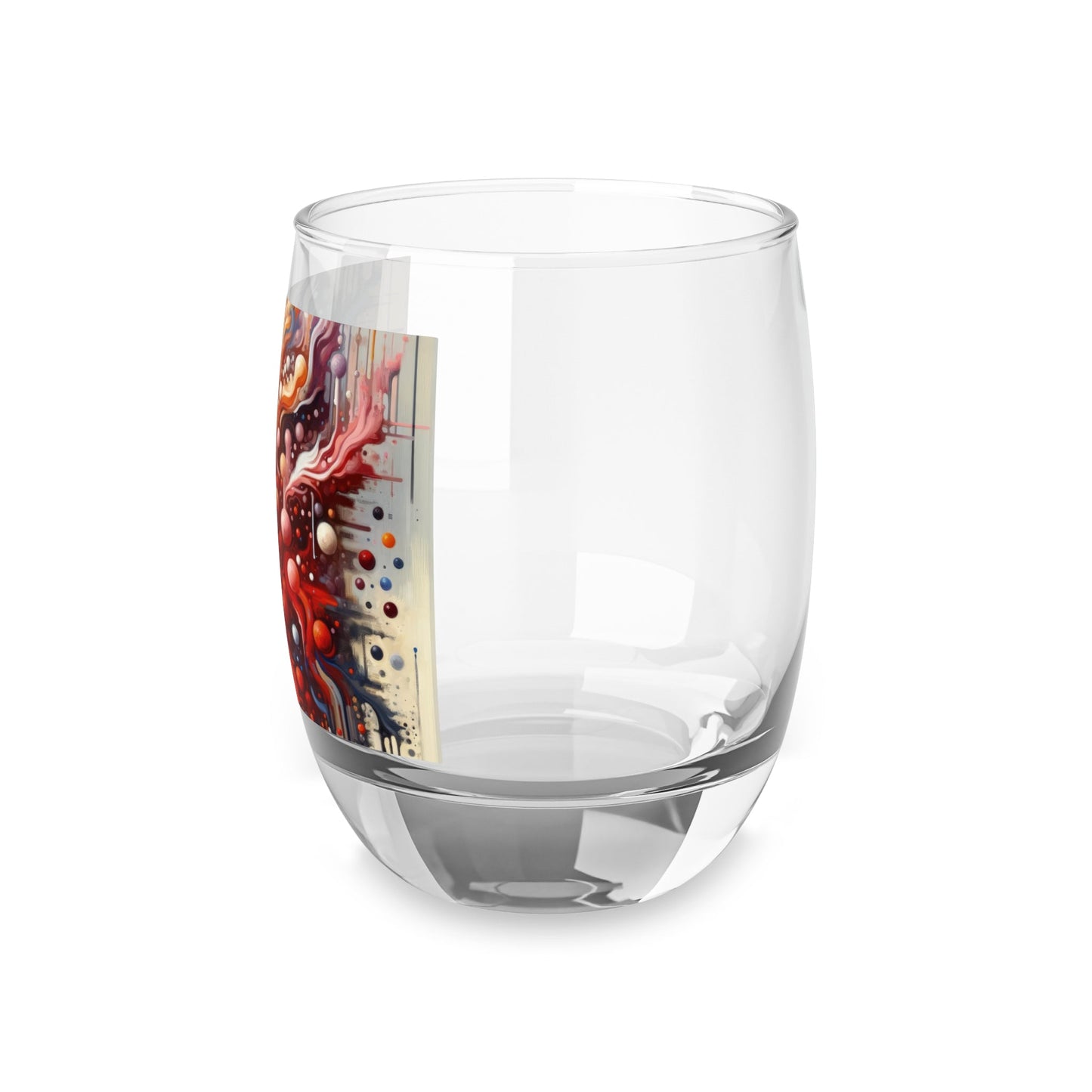 Symbiotic Exchange Abstract Whiskey Glass - ATUH.ART