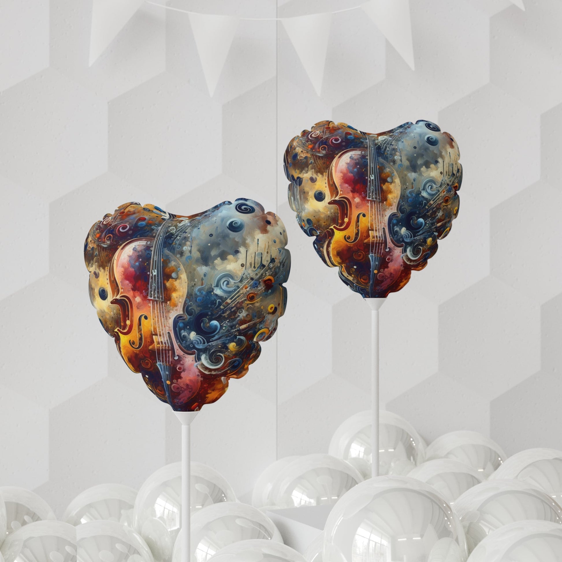 Symphonic Choices Canvas Balloon (Round and Heart-shaped), 11" - ATUH.ART