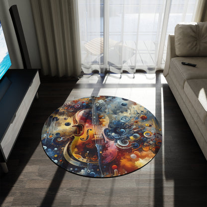 Symphonic Choices Canvas Round Rug - ATUH.ART