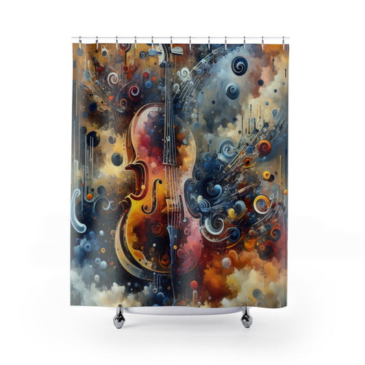 Symphonic Choices Canvas Shower Curtains - ATUH.ART