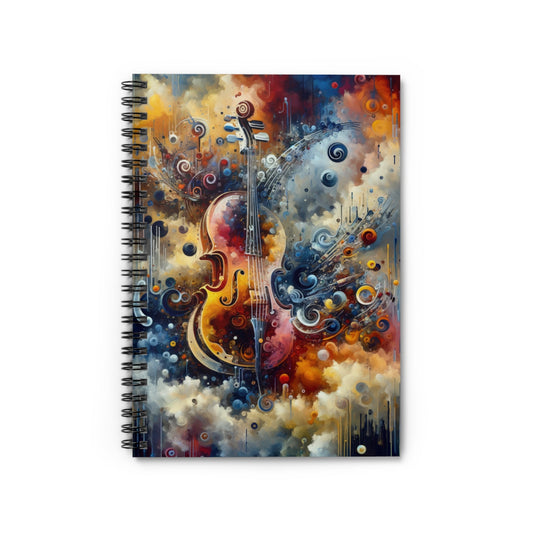 Symphonic Choices Canvas Spiral Notebook - Ruled Line - ATUH.ART