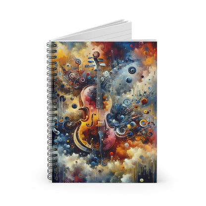 Symphonic Choices Canvas Spiral Notebook - Ruled Line - ATUH.ART
