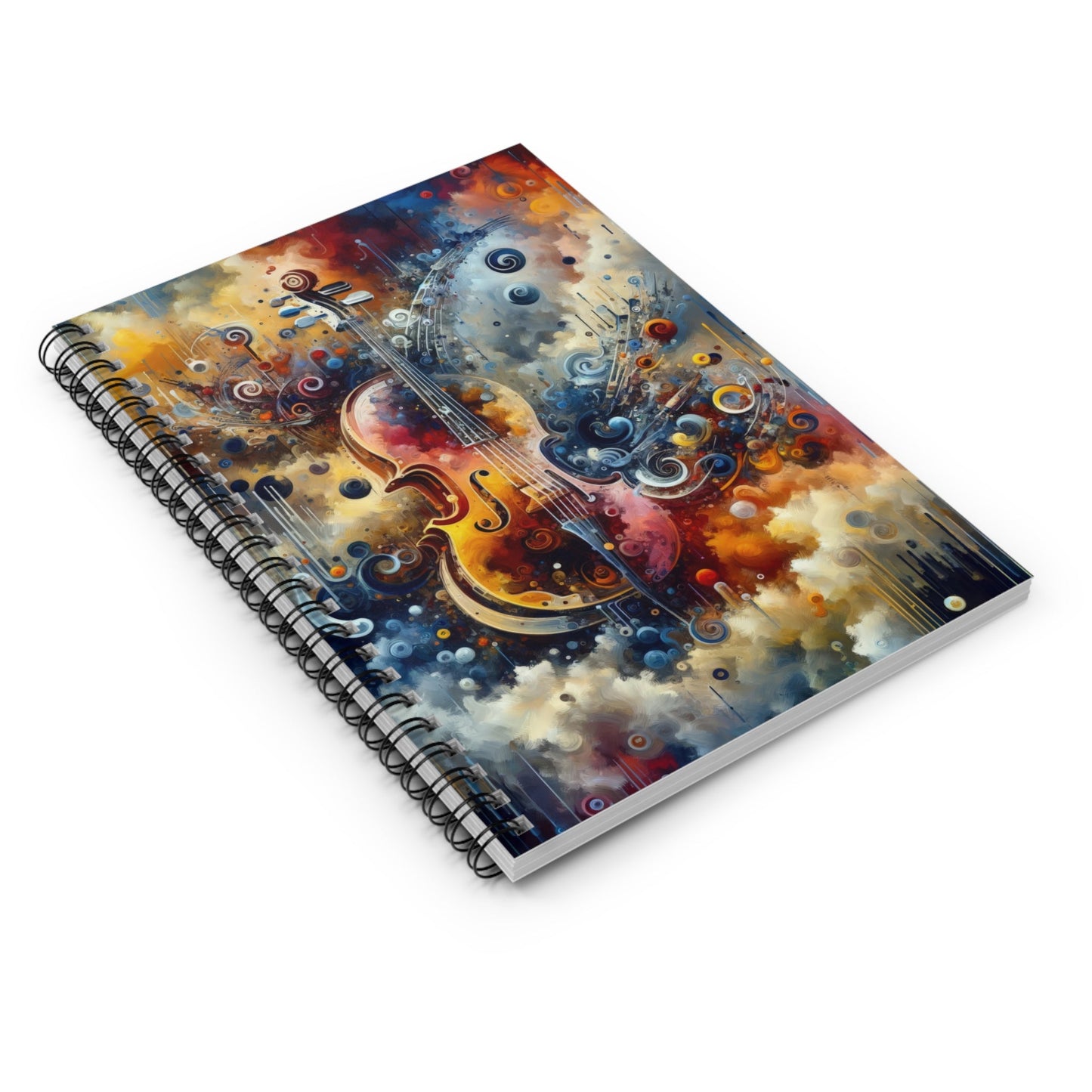 Symphonic Choices Canvas Spiral Notebook - Ruled Line - ATUH.ART