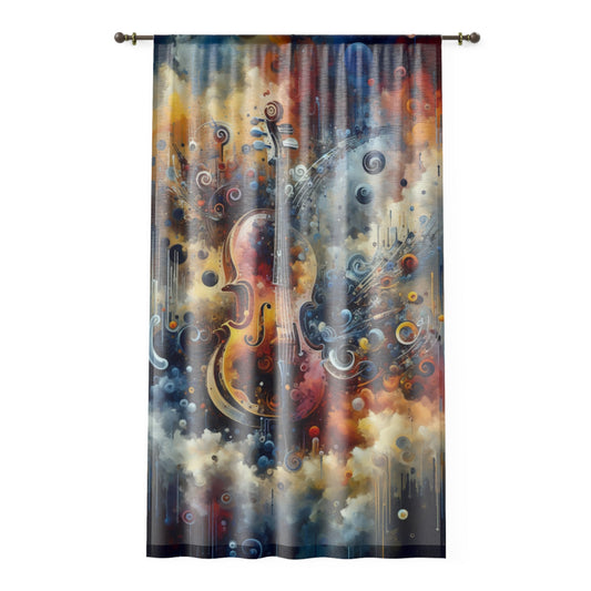 Symphonic Choices Canvas Window Curtain - ATUH.ART