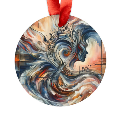 Symphonic Empathic Swirls Acrylic Ornament with Ribbon - ATUH.ART