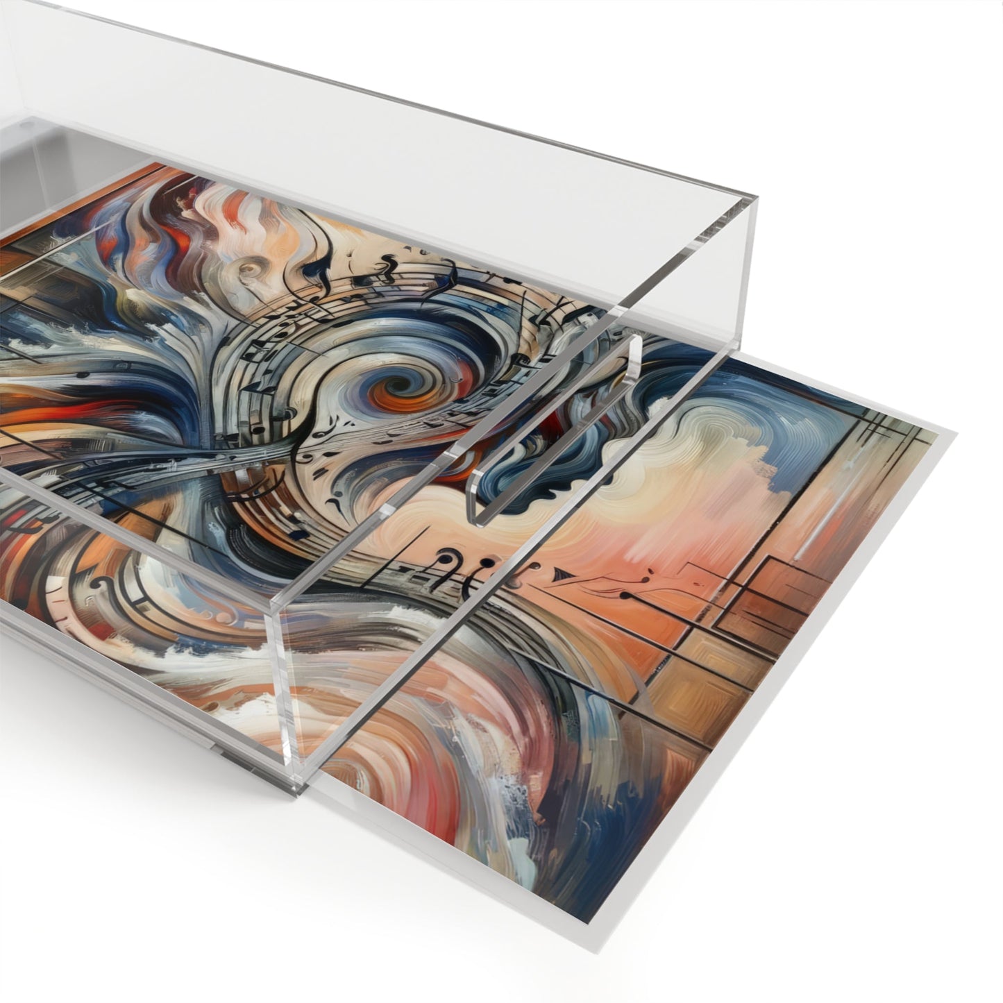 Symphonic Empathic Swirls Acrylic Serving Tray - ATUH.ART