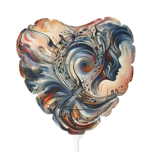 Symphonic Empathic Swirls Balloon (Round and Heart-shaped), 11" - ATUH.ART