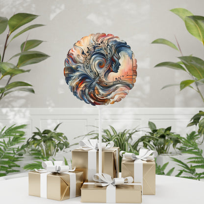 Symphonic Empathic Swirls Balloon (Round and Heart-shaped), 11" - ATUH.ART