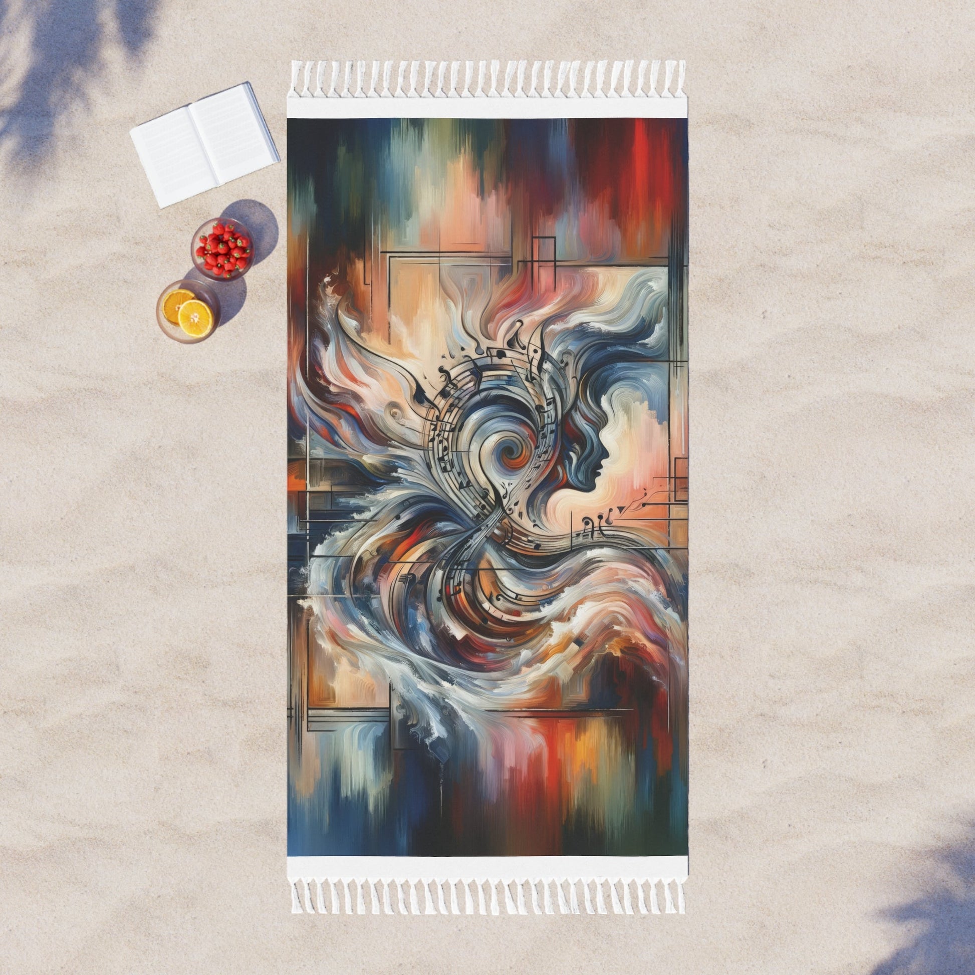 Symphonic Empathic Swirls Boho Beach Cloth - ATUH.ART