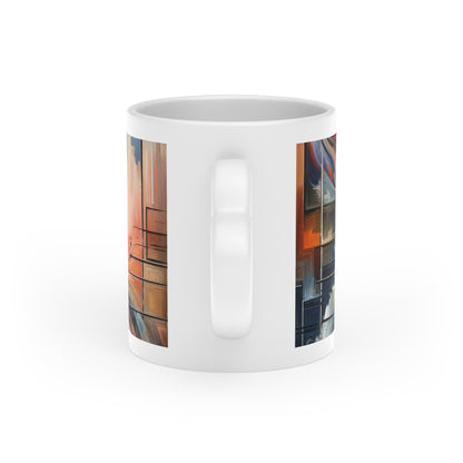 Symphonic Empathic Swirls Heart-Shaped Mug - ATUH.ART