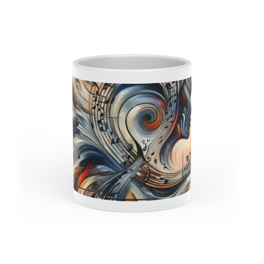 Symphonic Empathic Swirls Heart-Shaped Mug - ATUH.ART