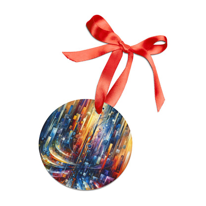 Symphonic Glass Resonance Acrylic Ornament with Ribbon - ATUH.ART