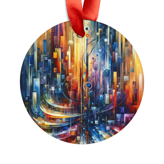 Symphonic Glass Resonance Acrylic Ornament with Ribbon - ATUH.ART