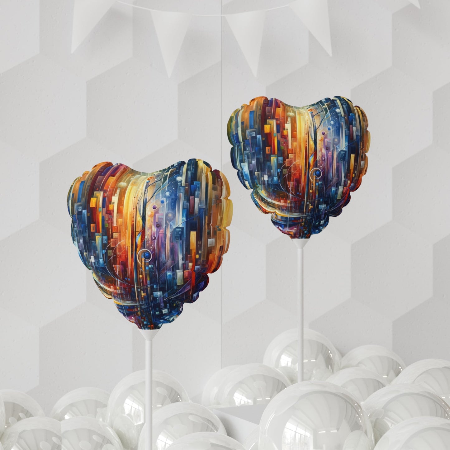 Symphonic Glass Resonance Balloon (Round and Heart-shaped), 11" - ATUH.ART