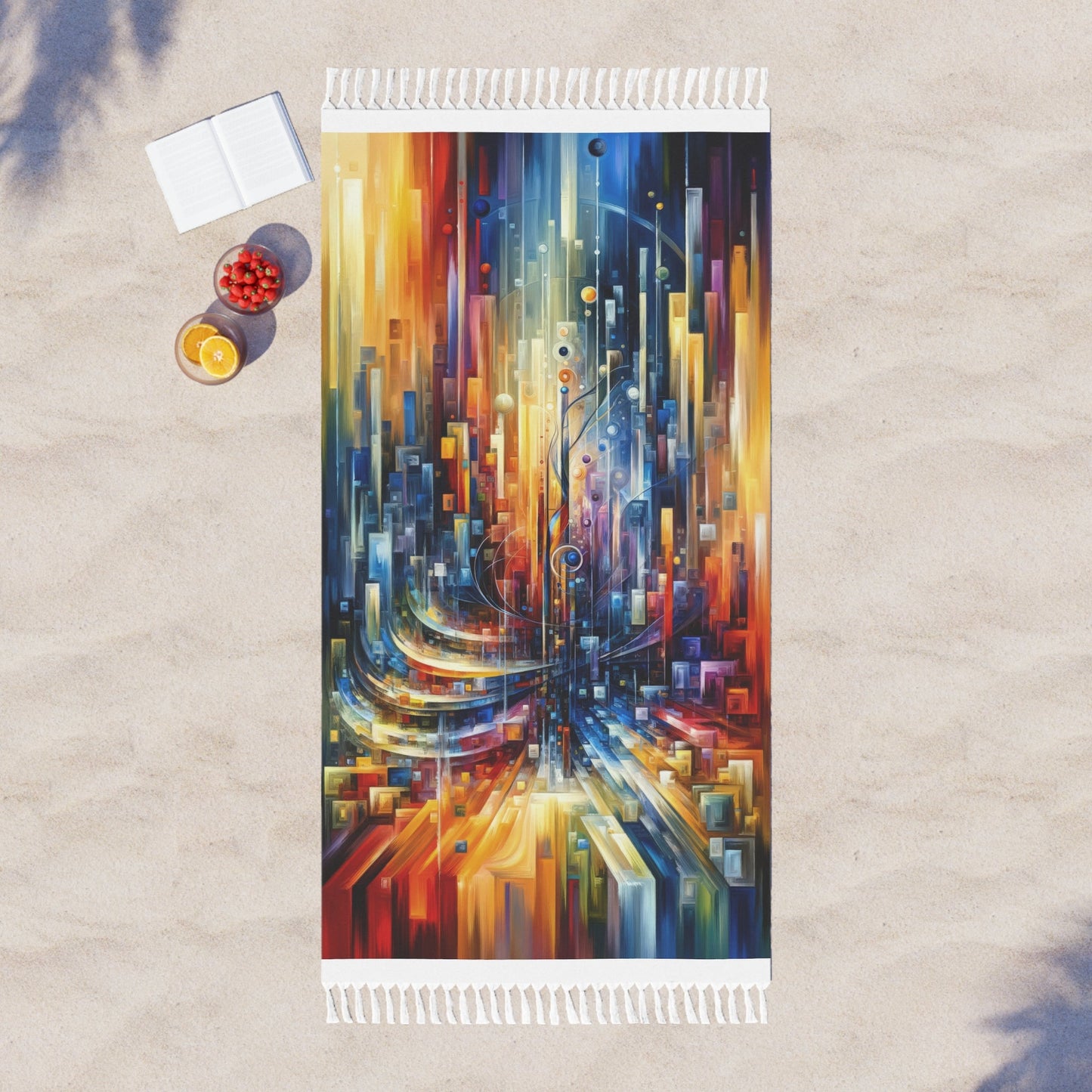 Symphonic Glass Resonance Boho Beach Cloth - ATUH.ART